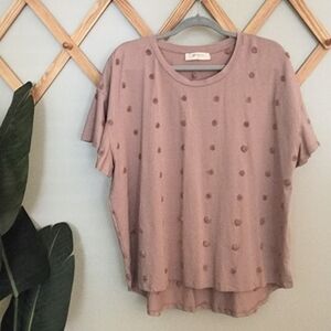 A Beautiful Soul/Arula Women's Top, Dusty Rose, Pink T-Shirt, Size A